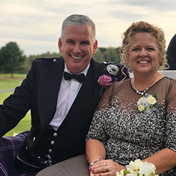 Dr. David McCarl and wife smiling