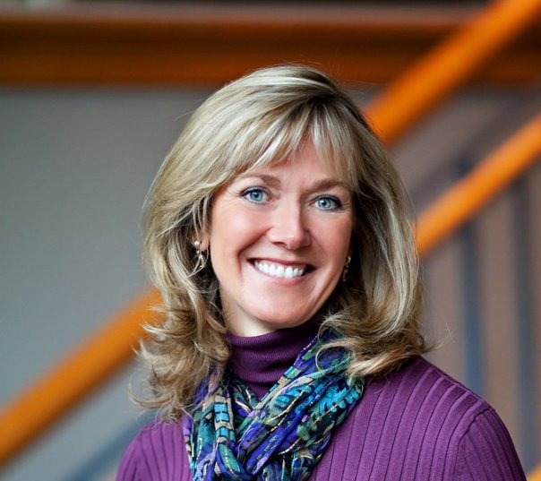 Woman smiling with veneers