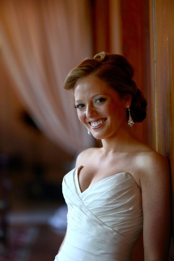 Bride with a beautiful smile